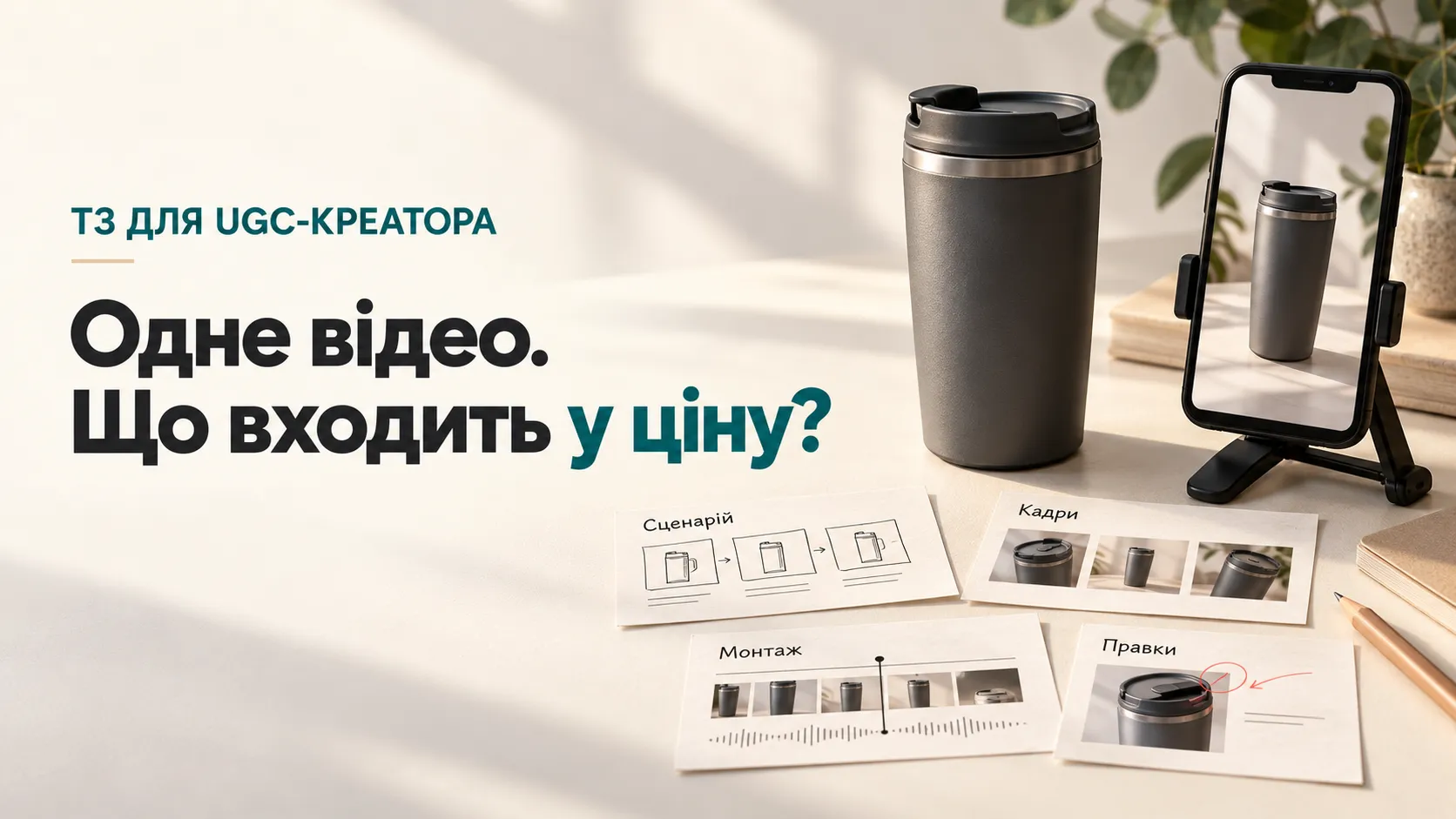 Як скласти ТЗ для UGC-креатора, шаблон і приклад для бренду
